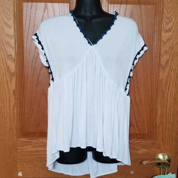 Nanette Lepore Embroidered Trim Blouse - Picture 3 of 6